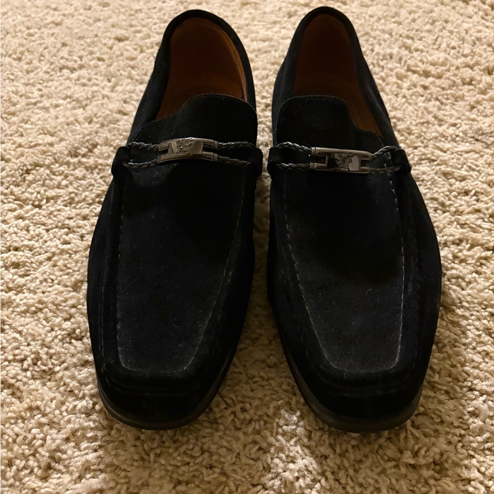 Stacy Adams Black Suede Loafers